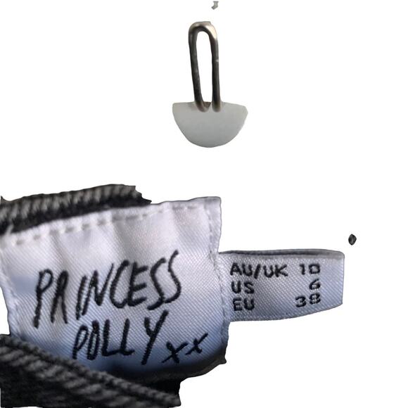 Princess Polly Black High Waist Straight Leg Denim Jeans Size 6 - Picture 4 of 11